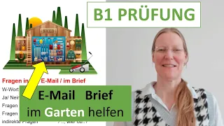 B1 E-Mail schreiben / Brief / Prüfung / 2024 / G.A.S.T. / DTZ / Deutsch lernen  /  learn german