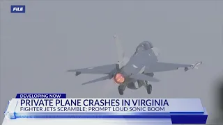 The sonic boom heard across the DMV is from military jets that responded to a plane in restricted ai