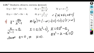 Знаходження області значень функції. Алгебра 9 клас.