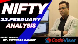 NIFTY PREDICTION  & BANKNIFTY ANALYSIS FOR 22  FEBRUARY  - NIFTY TARGET FOR TOMORROW CODEVISER