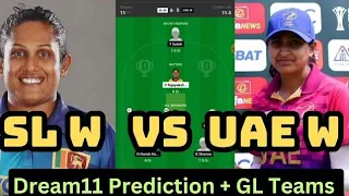 Semi-Final 2: UAE Women vs Sri Lanka Women | Fantasy XI Predictions | UAE-W vs SL-W | Dream XI