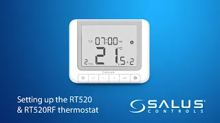 Setting up the RT520 and RT520RF thermostat