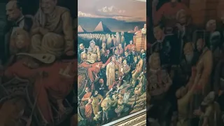 Картина ""Обсуждение "Божественной комедии" с Данте " на холсте 🔥