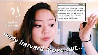 last week at harvard vlog | early move-out 😔