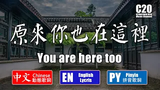 蘇慧倫 | 原來你也在這裡 - You are here too【中文動態歌詞Lycris】&【English Lycris】&【Pinyin Lycris】