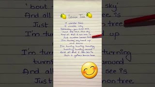 Lemon Tree 🍋 ~ Fool's Garden 💙 #viral #trending #shortfeed #shorts #lyrics #trending