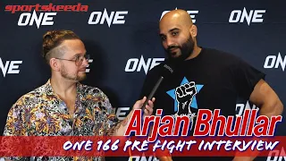 Arjan Bhullar vows to finish Amir Aliakbari, silence "gibberish" | ONE 166