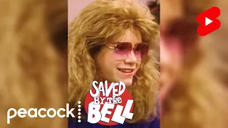 Zack Dresses Up as Screech's Date #shorts | Saved by the Bell