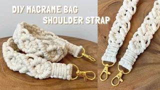 DIY | Macrame bag shoulder strap tutorial | 마크라메 가방 스트랩