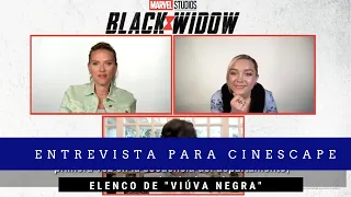 LEGENDADO: Florence Pugh e Scarlett Johansson em entrevista para Cinescape (Black Widow press)