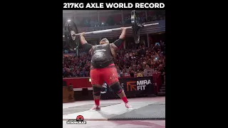 INSANE 217kg strict press WORLD RECORD