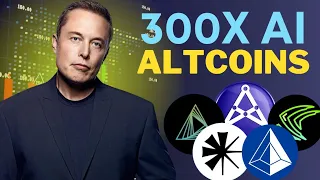 Top 10 AI Crypto Altcoins Set To Pump 300X This Year (Huge Gains)
