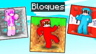 Atrapados en BLOQUES GIGANTES en Minecraft!