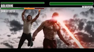 Wolverine and Sabertooth vs. Deadpool fight WITH HEALTHBARS (PART 2) | HD | X-men Origins: Wolverine