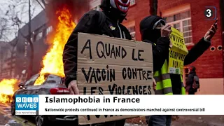 France witnesses wave of protests amid Islamophobia, police bill