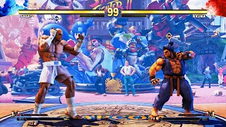 Sagat vs Shin Akuma(Hardest) Street Fighter 5.| Epic Battle