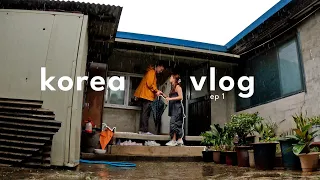 KOREA VLOG | landing in seoul, day in gangnam, meeting my boyfriend's family, the korean countryside