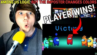 Among Us Logic, But The Imposter Changes Colors... | Cartoon Animation @GameToonsOfficial REACTION!