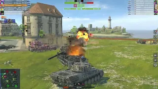 wotblitz  - leo1 from full hp to almost zero in 5 sec and a nice finish