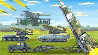 Missiles against the British KV-45 - Cartoons about tanks