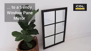 DIY Window Pane Mirror