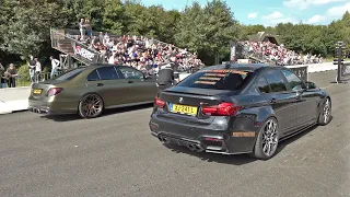 575HP Stage 2+ BMW M3 F80 with Milltek Exhaust vs BRABUS Mercedes-AMG E63 S 4Matic+