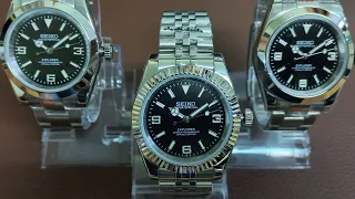 Три SEIKO EXPLORER - Хомаж на ROLEX EXPLORER и DATEJAST в Чём Разница!?