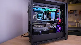 Corsair X MSI Watercooling Build with  i9 13900k  RTX 4090 | Corsair 5000D  | pc build | pc setup