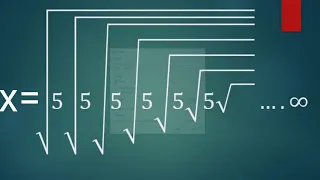 √5√5√5√5 infinity|how do you find the infinite square root|root 5 root 5 answer|√6√6√6 infinity|math