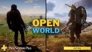 TOP 10 BEST OPEN WORLD GAMES ON PS PLUS [EXTRA AND PREMIUM]