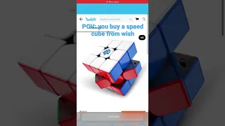 POV: you buy a speed cube from wish