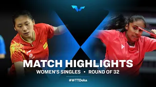 Chen Yi vs Prithika Pavade | WS | WTT Contender Muscat 2022 (R32)