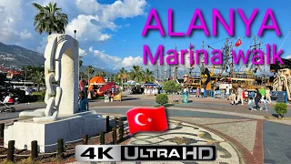 🇹🇷 TURKEY ALANYA 4K Walk to Marina 21.04.2023 4K 60fps HDR no commentary