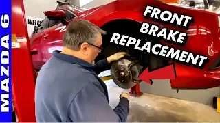 How To Replace Front Brakes 2014-2017 Mazda 6