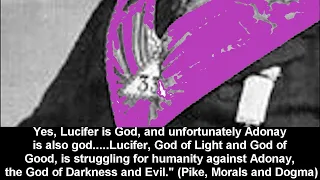 33 gr Albert Pike sitat: "Lucifer er GUD "(Øverste frimurer -leder, sitat fra "Morals and dogma")