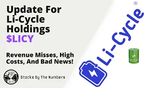 Update on Li-Cycle Holdings Corp stock ($LICY) After Some Disappointing Earnings And Even Worse News