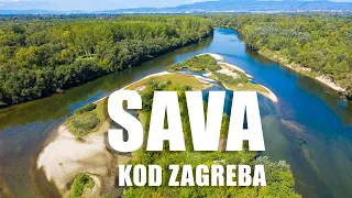 Sava nizvodno od Zagreba / The Sava River near Zagreb