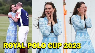 SWEET! Princess Kate cheers on Prince William at charity polo match 😘