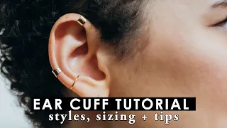 Ear cuff styling TUTORIAL | Everything you need to know | Painless Earring stack guide #tutorial