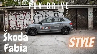 2022 Skoda Fabia 1.0 MPi (80hp) Style - POV Drive & Walkaround | Cars by Vik