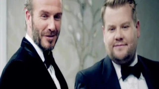 The Next James Bond - David Beckham with James Corden - Watch Now!