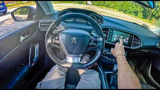 2016 Peugeot 308 II SW [1.2 PureTech 130HP] |0-100| POV Test Drive #1761 Joe Black