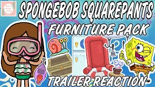 NEW ✨ SPONGEBOB FURNITURE PACK! 🍍🏖️ TRAILER REACTION 😆🤩 TOCA LIFE WORLD 🌎