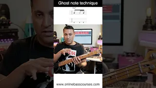 PROPER ghost note bass technique