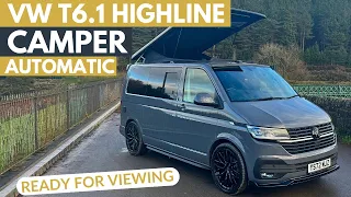 Stunning VW T6.1 Highline Camper, Auto, Tailgate (READY FOR VIEWING)