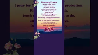 Morning Prayer!#prayer #prayerforyou #morningprayer #jesus #praisethelord  #divinemercy #shorts