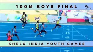 Boys 100M Final | Khelo India Youth Games 2022