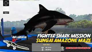 CARA MANCING FIGHTER SHARK MISSION PAKE LURE BLACK CHAIMAN DI AMAZONE MAZE FISHING PLANET INDONESIA