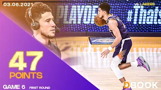 Devin Booker 47 Points vs Lakers! ALL HIS BUCKETS! ● 03.06.2021 ● TNT FEED ● 60 FPS