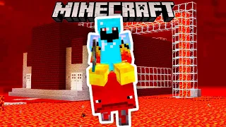 Fiz uma BASE no NETHER e peguei um STRIDER no MINECRAFT #13